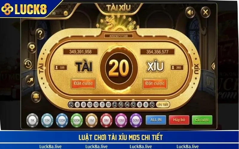 Luật chơi game tài xỉu MD5 chính xác nhất